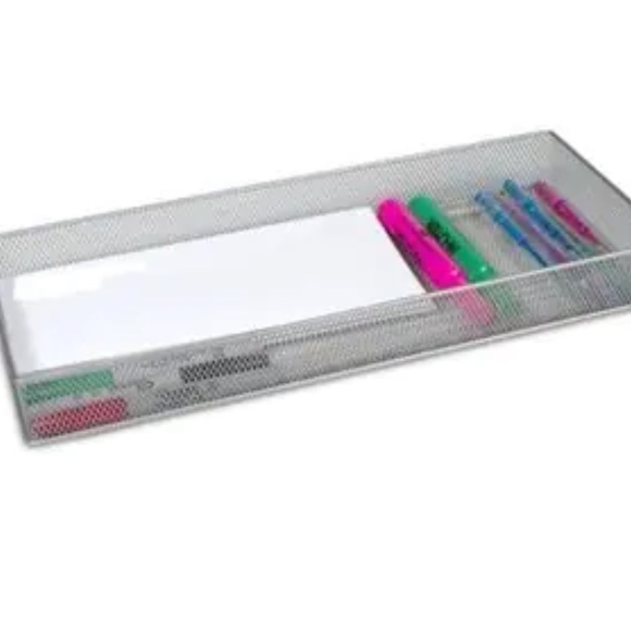 NWOT YBM Home Kitchen Office Pantry Organizer Mesh Wire Basket 12” x 6” - Picture 2 of 2